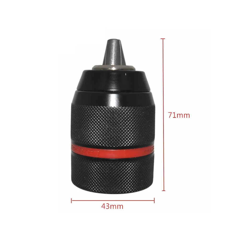 Metal Drill Chuck SDS Shank 1.5-13mm Keyless Electric Drill Chuck Quick Change Converter Mini Keyless Drill Chuck Hardware Tools. 