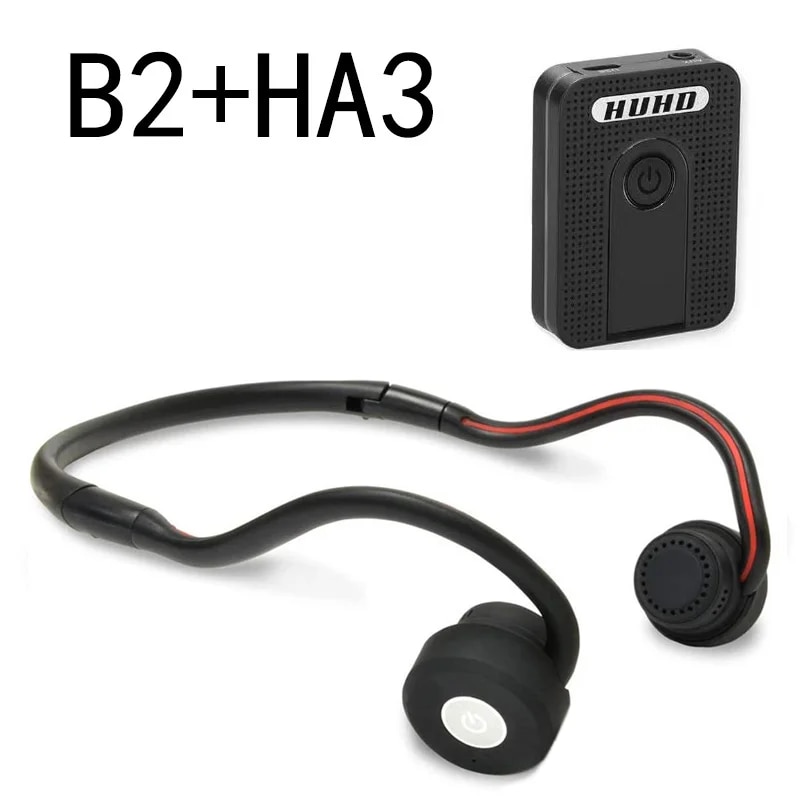 Bone Conduction Bluetooth Wireless headphones hearing aids Portable Sports headset mini Amplifier hearing aid for TV the elderly. 