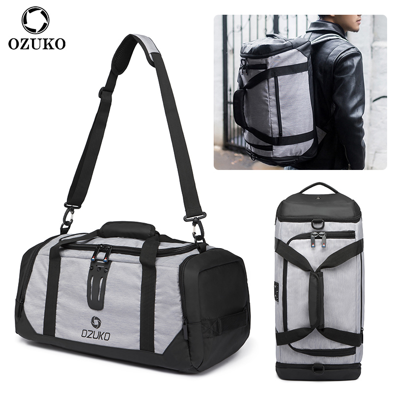 Ozuko Fashion Waterproof Travel Duffel Bag for Unisex