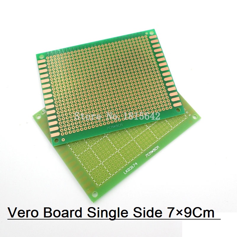 9x7cm Dot Veroboard SINGLE Side DOTTED 9x7cm Glass Fiber Stripboard PCB Printed Circuit Board Project Board For Prototyping Weld Soldering Arduino DIY. 