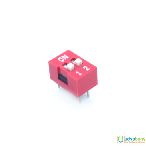 3Pcs- 2 Position DIP Switches 2.54mm Pitch Horizontal DIP Switch Two Positions Piano Type Dial DIP Slide Switch For Electronics Circuit PCB. 