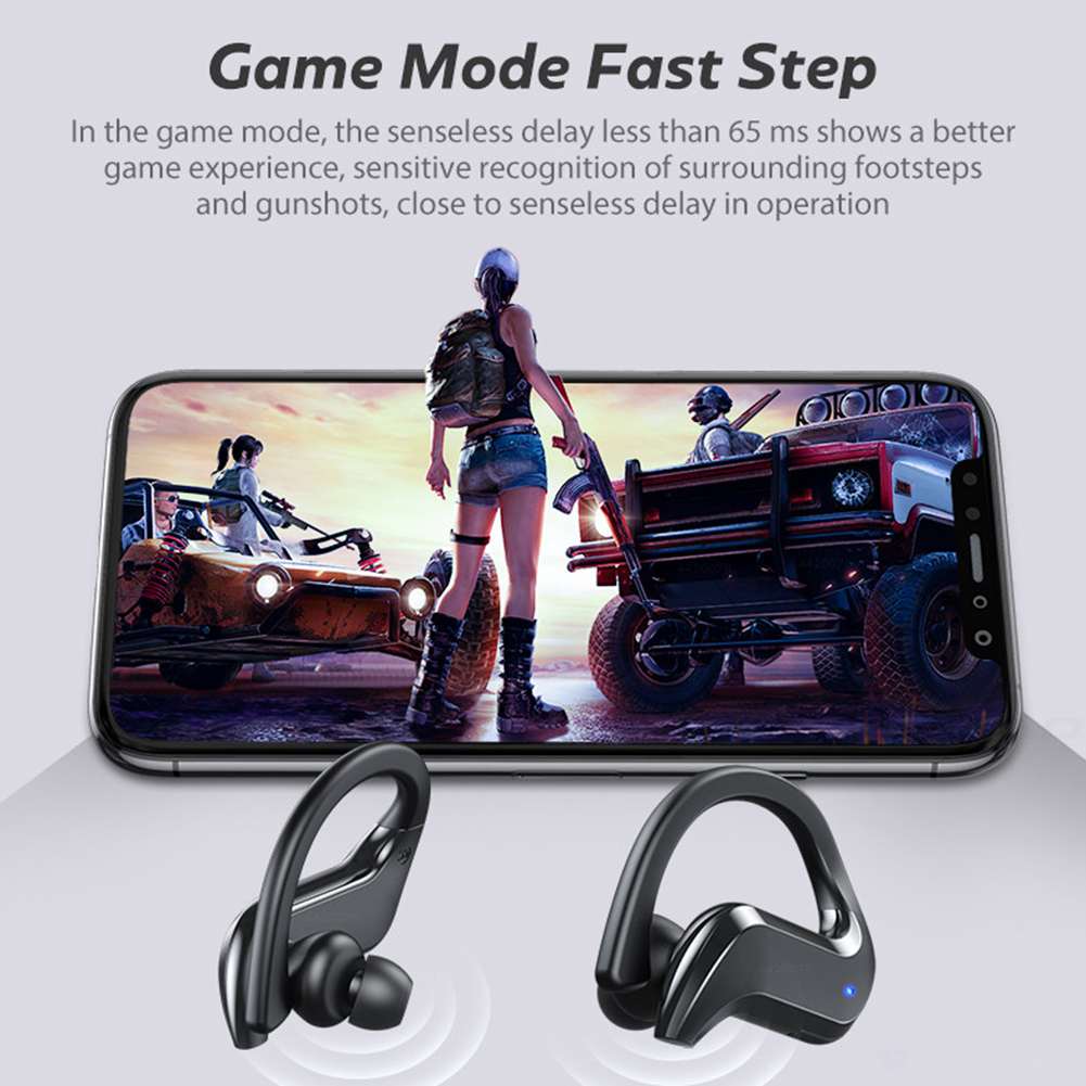 MD03 TWS Bluetooth 5.0 Wireless Touch Earphones with Digital Display Charge Box. 