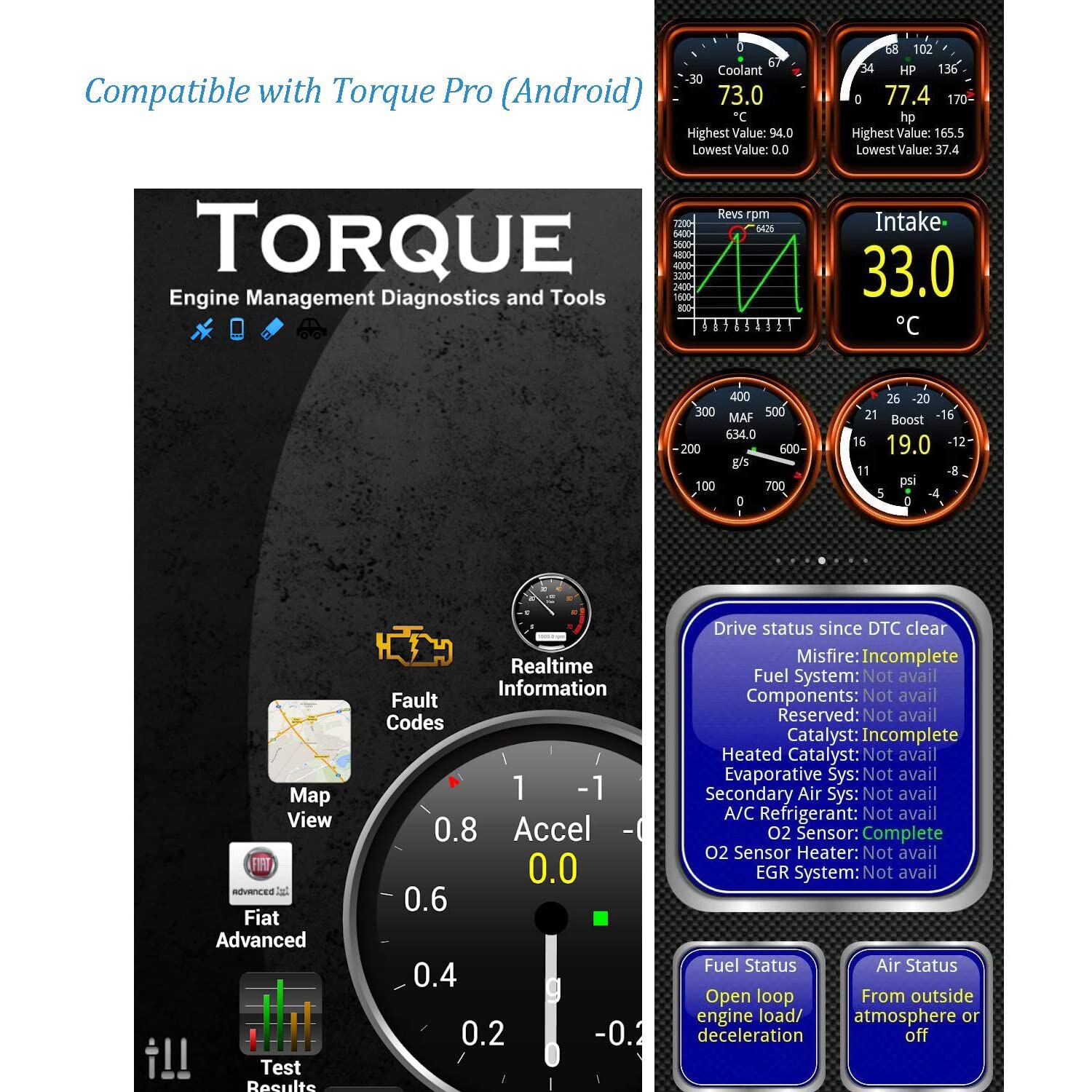 Veepeak Mini  OBD2 Scanner for iOS and Android, Car OBD II Check Ene Light Diagnostic Code Reader Scan Tool Torque. 