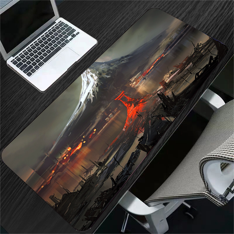 80x30cm Large Gaming Mousepad Locking Edge Japan Landscape Anime Computer Rubber Mouse Pad Desktop Mat for Laptops for PC. 