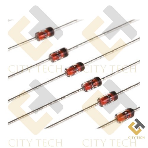 50Pcs Zener Diode 0.5W 1/2w 6.1V Through Hole Voltage Regulator Zener Diodes DO-35 DIP Values Assortment Kit For Electronics DIY. 