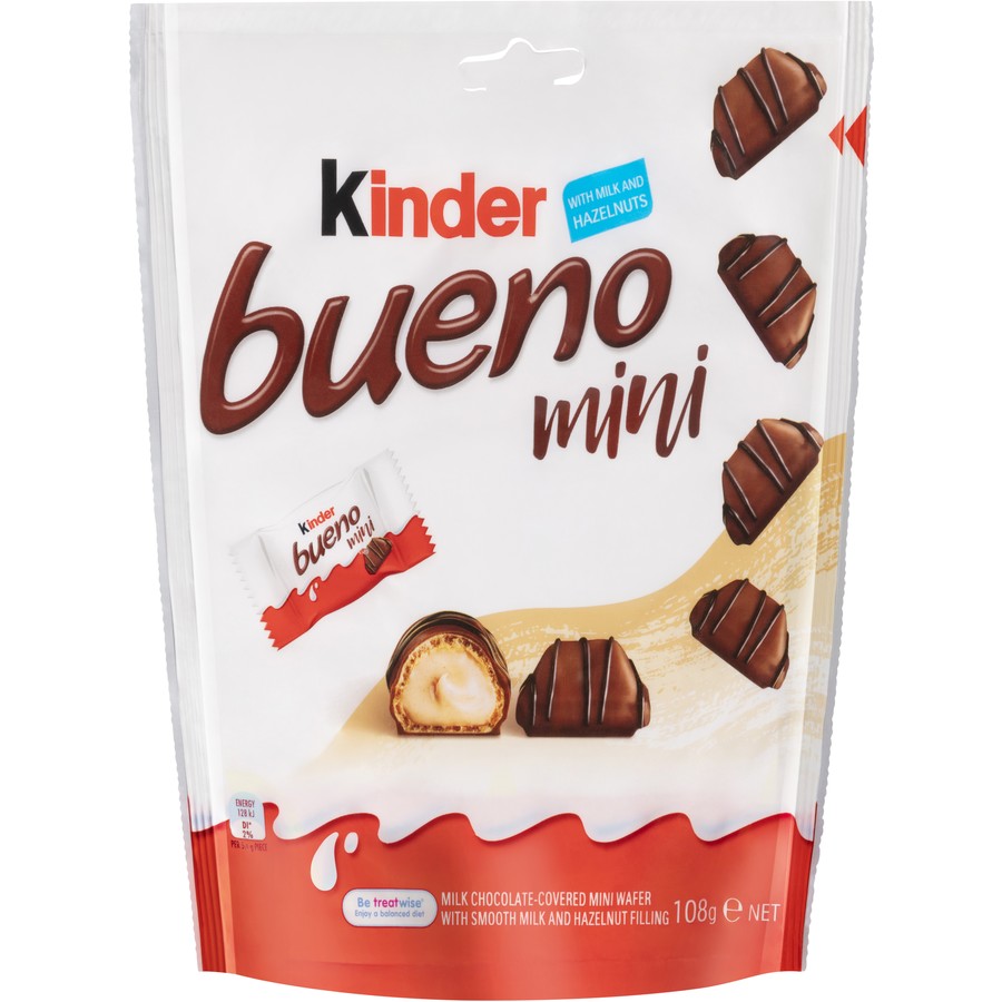 Kinder Bueno 20 Minis Chocolate 108g DUBAI. 