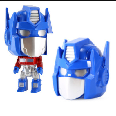 Stuffed Toys Genuine Transformer Q Edition Ultra Superman Transformer Doll Gacha Machine Toy Cartoon Robot Cake Ornaments. 