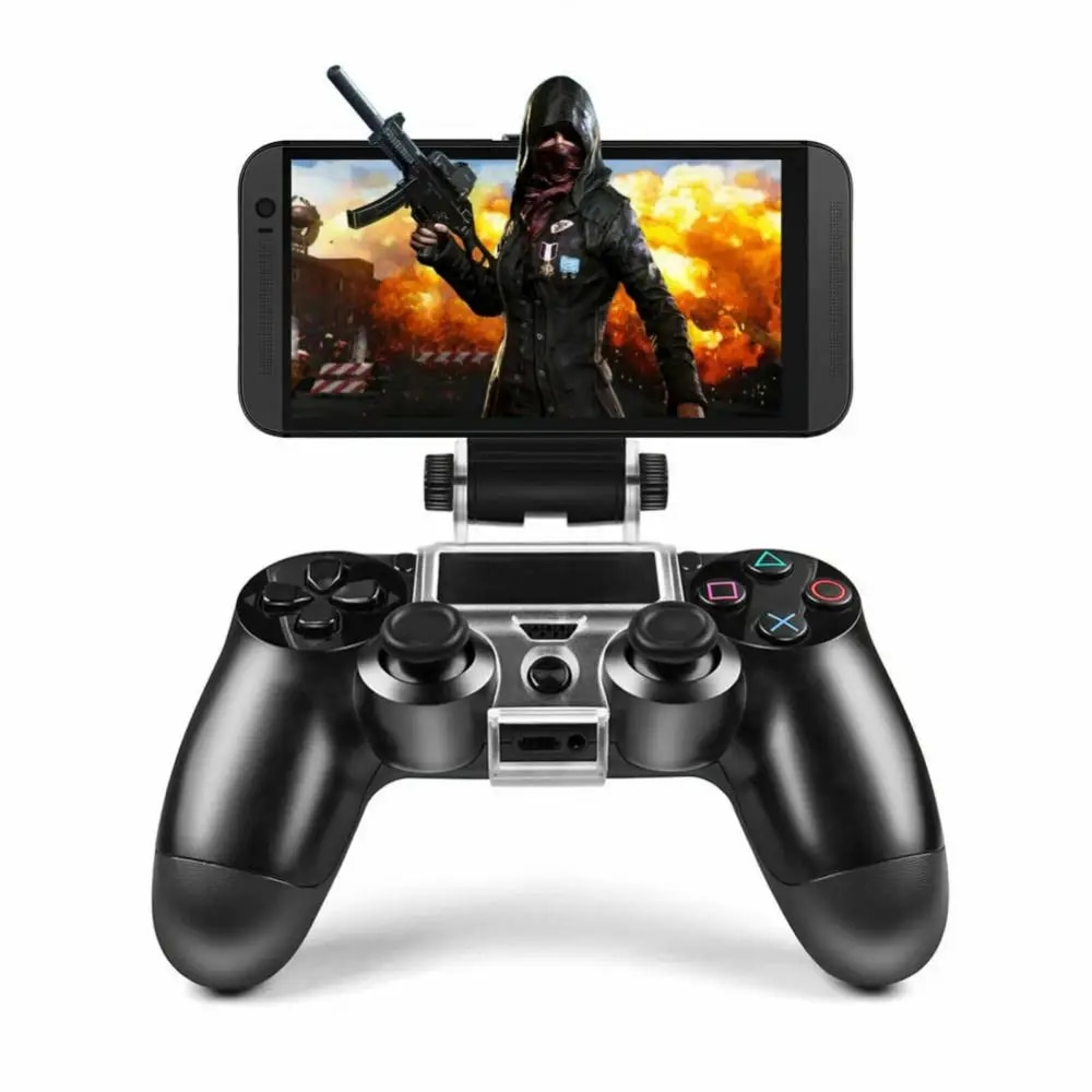 Holder For Game Controller Stand For PS4 DualShock 4 Flexible Durable Mobile Phone Gaming Clip Holder Bracket For Iphone Android. 