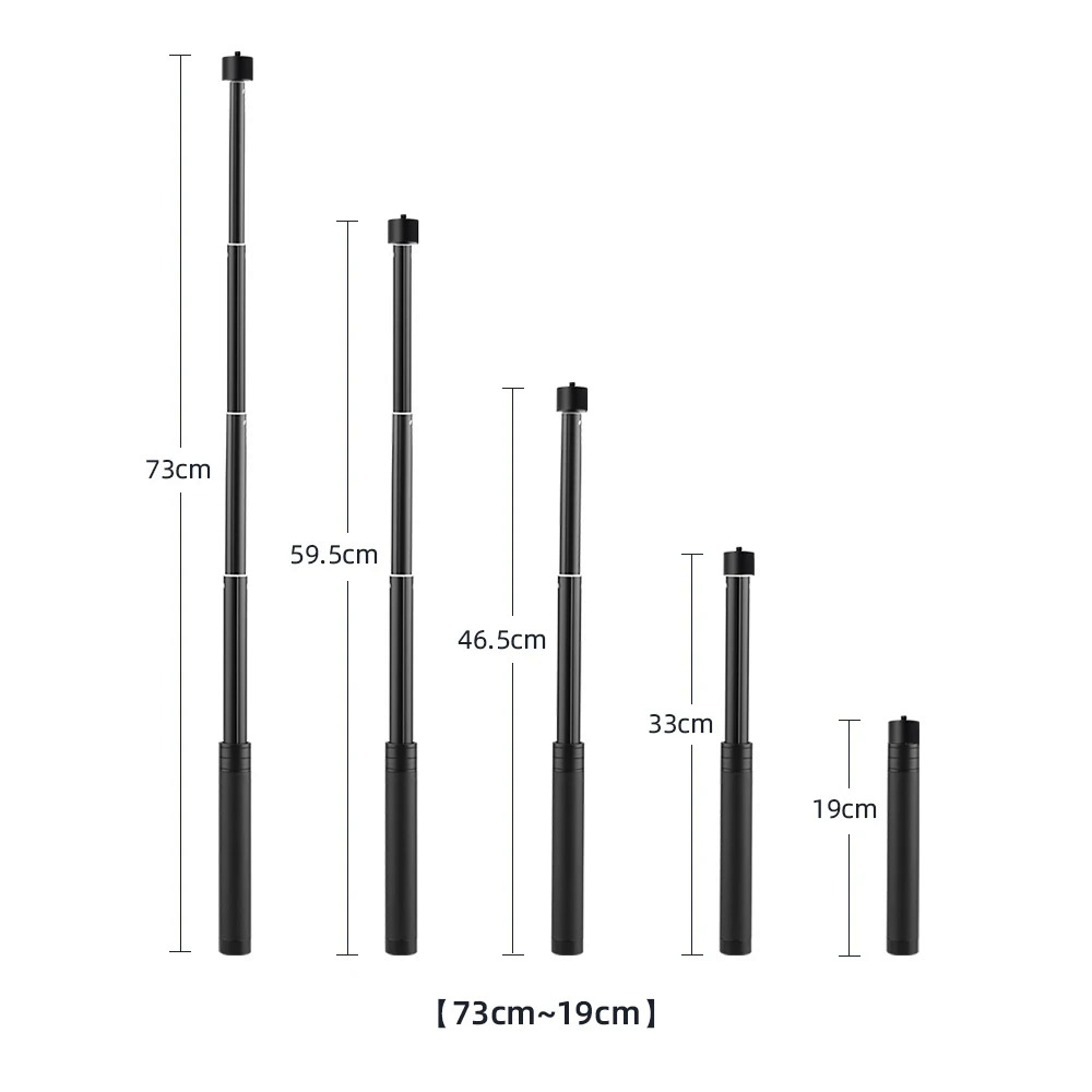 Extension Pole Selfie Stick for DJI OM 5 Pocket 3 Osmo Mobile 5 4 3 Folding Tripod Mount Handheld Gimbal Stabilizer Accessories. 