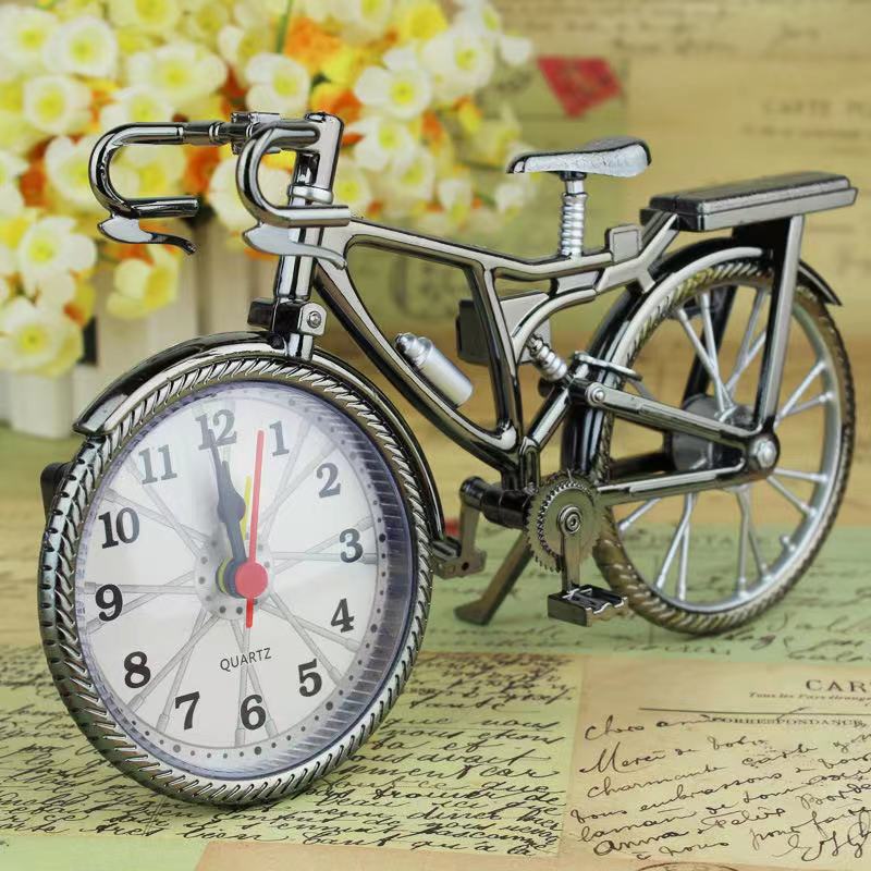 Bicycle Alarm Clock for Retro Creative Clock Clock Antair Nightstand Desktop Decoration. 