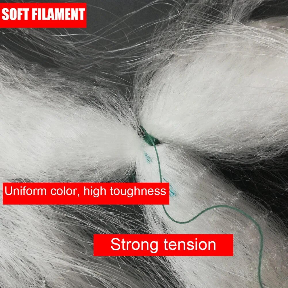 Three Layer Fishing Net Single Mesh Nylon Float Trap Monofilament Gill Net Fishing Accessories for Hand Casting Network