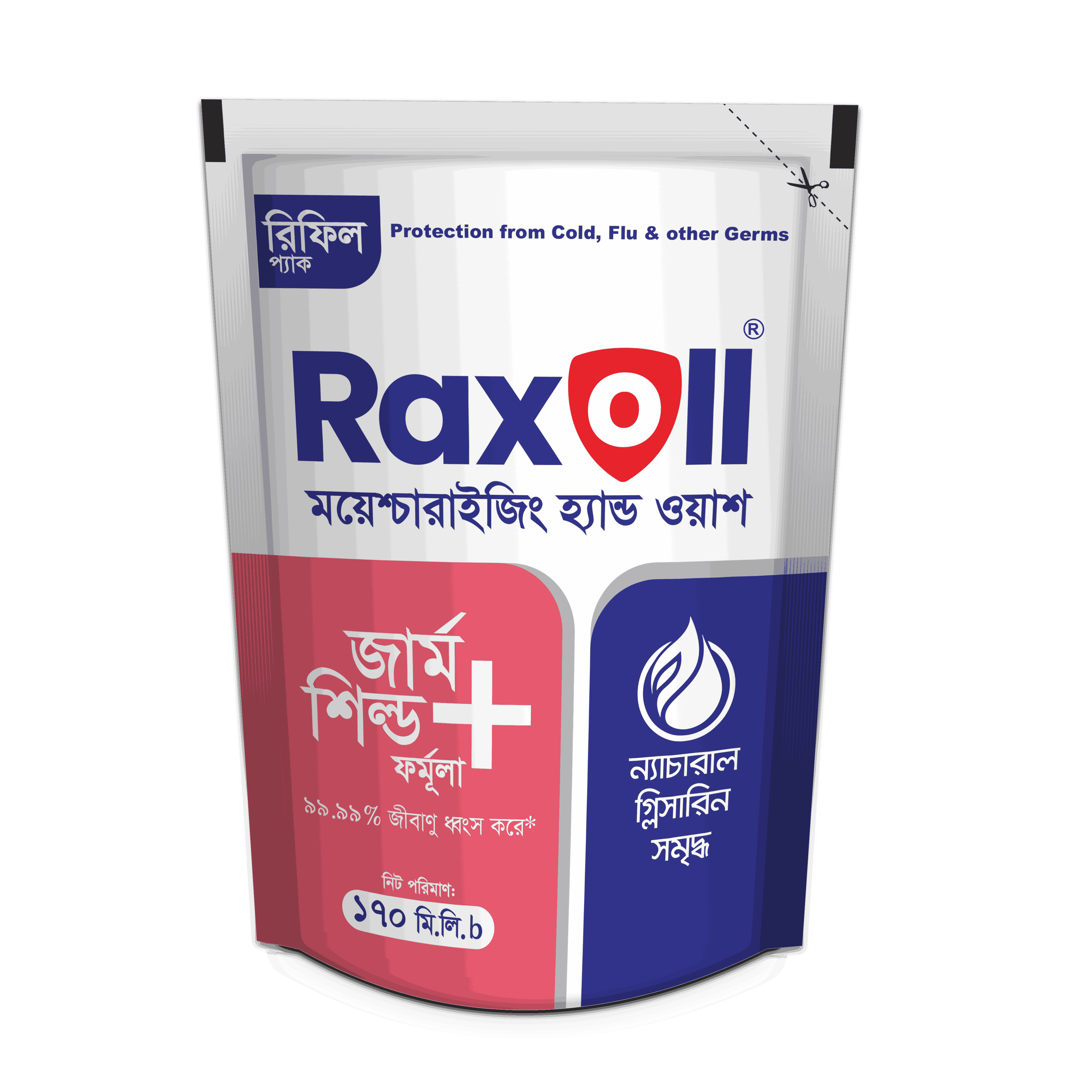 Raxoll Anti-Bacterial Hand Wash Refill Pouch - 170 ml