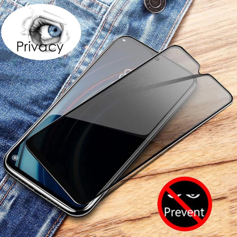 9H Privacy Glass Screen Protector for Samsung Galaxy A20, A30, A50, M21, M31, M32, A22, F22, M22. 