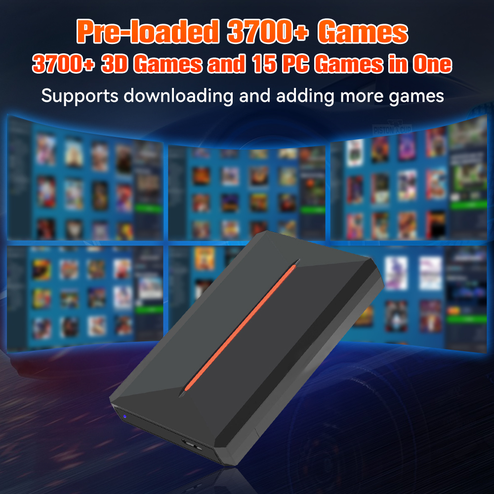 3760+ 3D/AAA Games for PS4/PS3/PS2/Switch/WII/WIIU/N64/DC Etc Portable 500GB Launchbox External Gaming Hard Drive for Windows PC. 