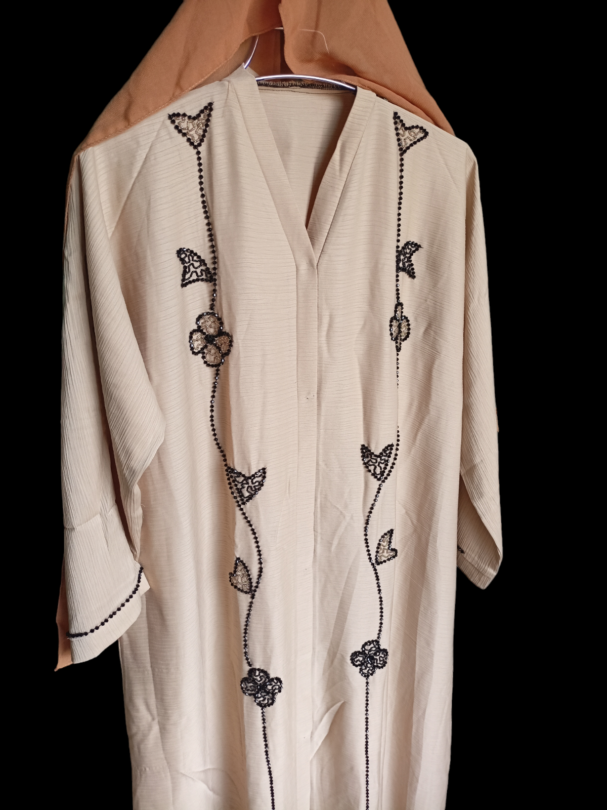 Most demanding elegant design Dubai jum fabrics Borka with stons karcupi kas For Women Regular Use Borka Outerwear Zoom fabrics Abaya Borkha with maching hijab Borka For Women. 