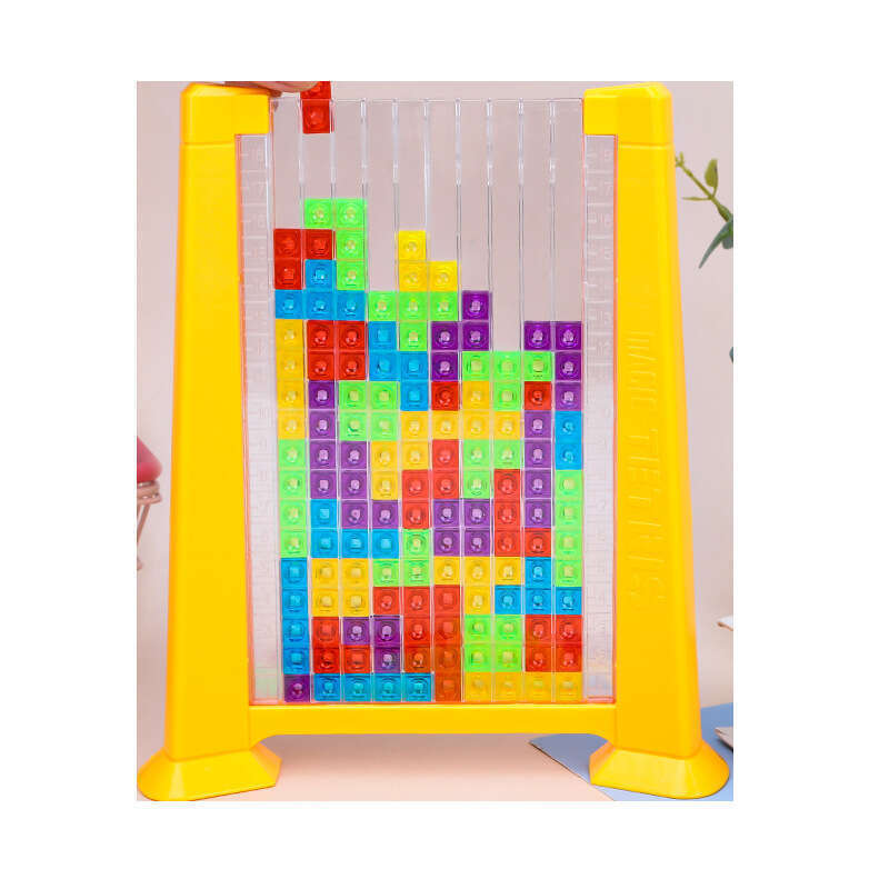 Tetris three dimensional block interactive tabletop game for boys and girls children's puzzle toys. 