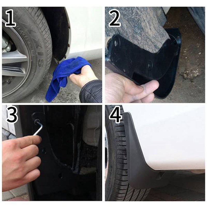 4Pcs Car Mud Flaps for BYD Dolphin EA1 2021-2022 Mudguards. 