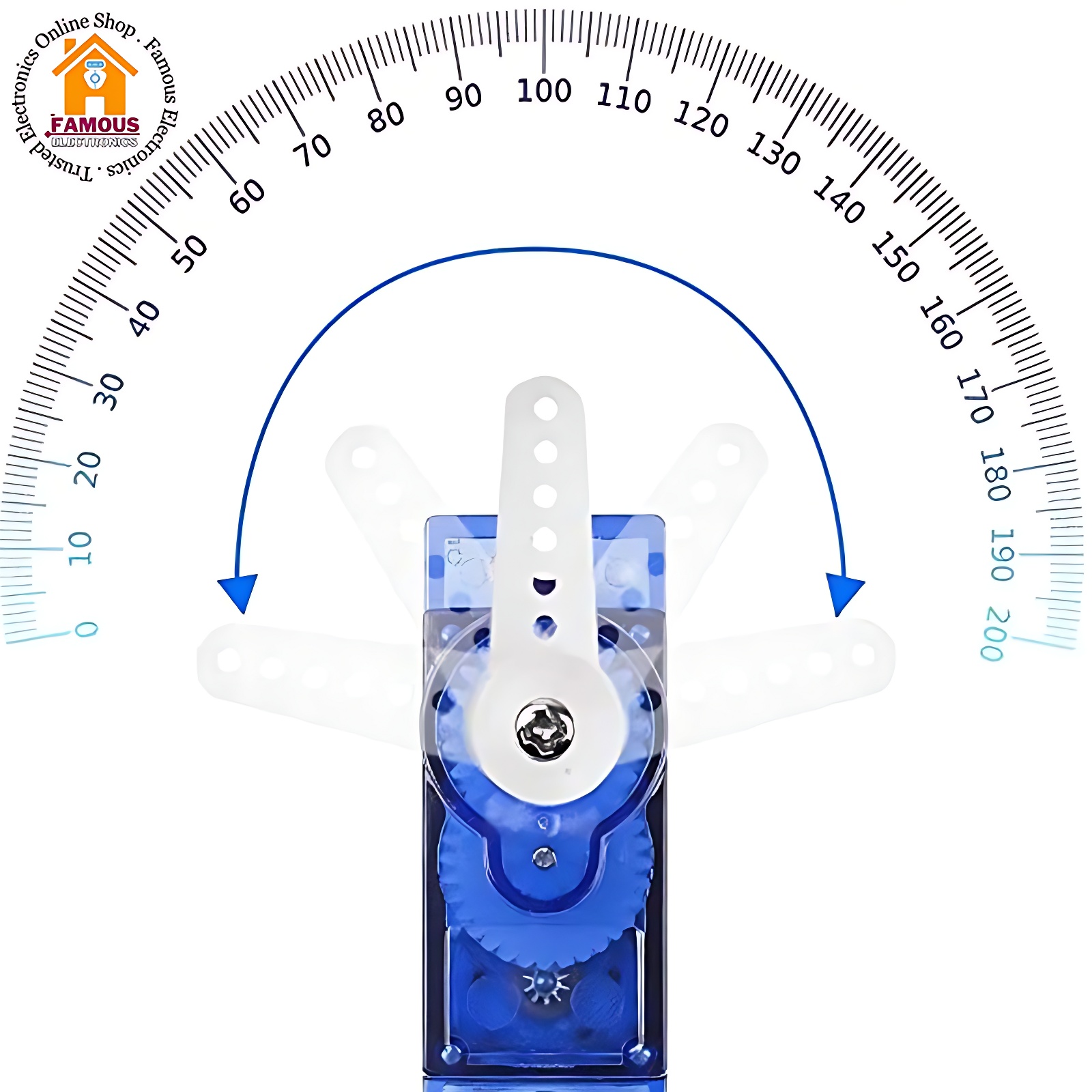 New mini servo motor SG90. 