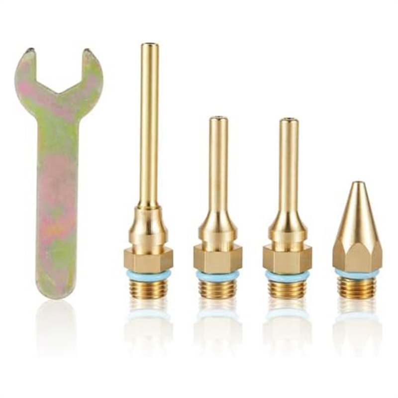 Copper Nozzles for Hot Glue Tools Sturdy Nozzle Tips Kit for Craft School Fine Tip Nozzle, Metal