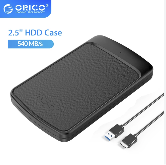 ORICO 2020U3 Plastic USB3.0 2.5 inch SATA SSD Hard Drive Case Support 4TB Mobile External HDD Enclosure Box High Speed. 