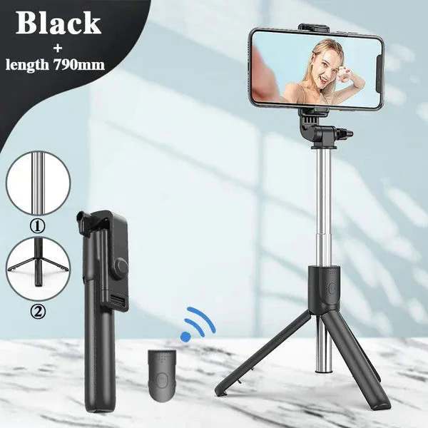 6 In 1 Wireless Bluetooth Selfie Stick Tripod Mobile Phone Self-timer Beauty Fill Light Short Video Live Desktop Tripod Lengthen. 