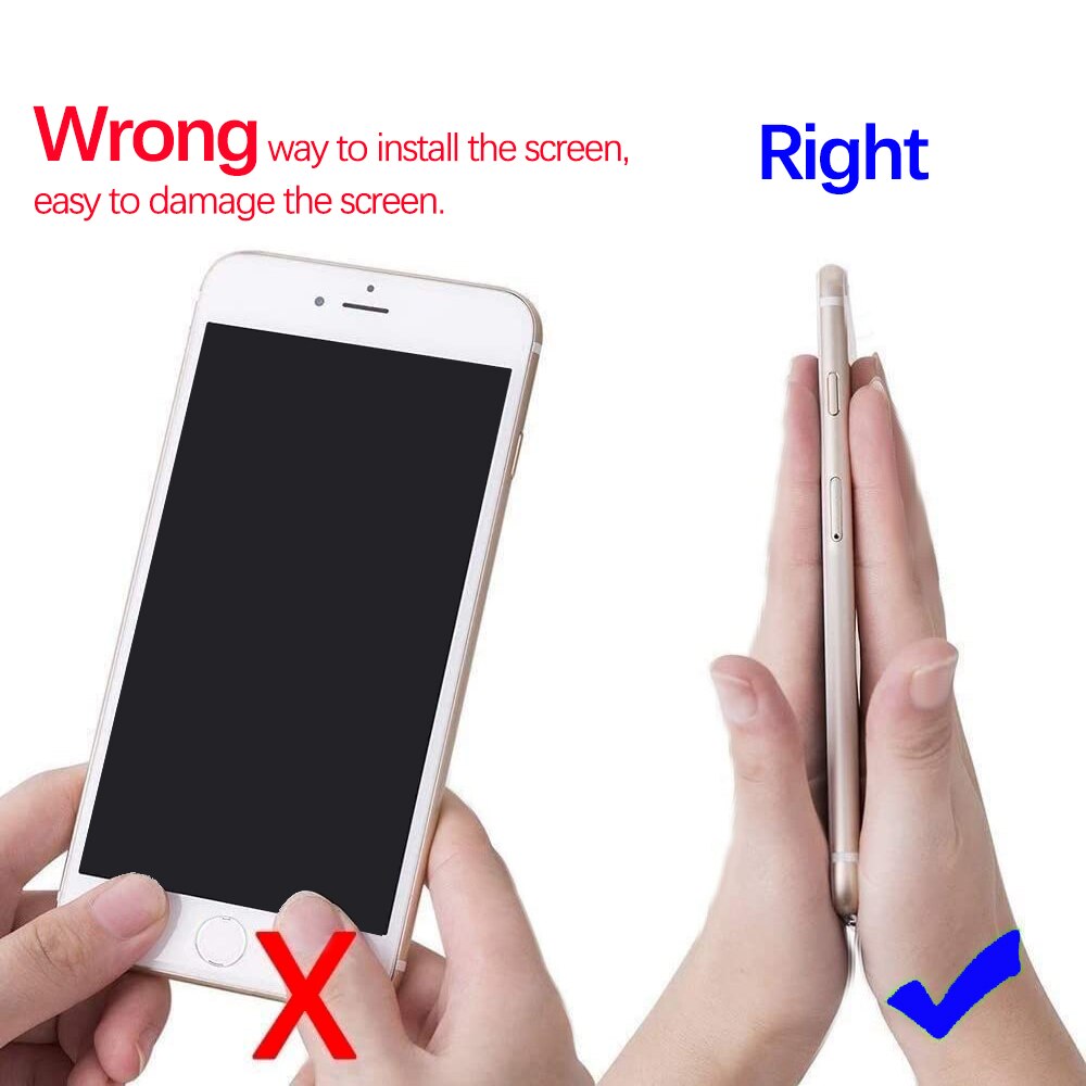 LCD Display For iPhone 5 5C 5S SE 6 6S 7 8 Plus Touch Screen Replacement For iphone 7G 7P 8G 8 Plus No Dead Pixel+Tempered Glass. 