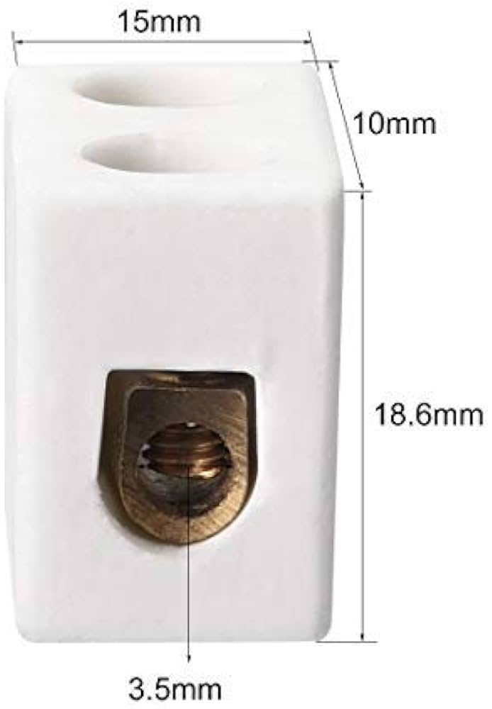 CERAMIC CONNECTOR HIGH TEMPERATURE in Multi-size 1 in 1 out or 2 in 2 out or 3 in 3 out 5 or 10A. 