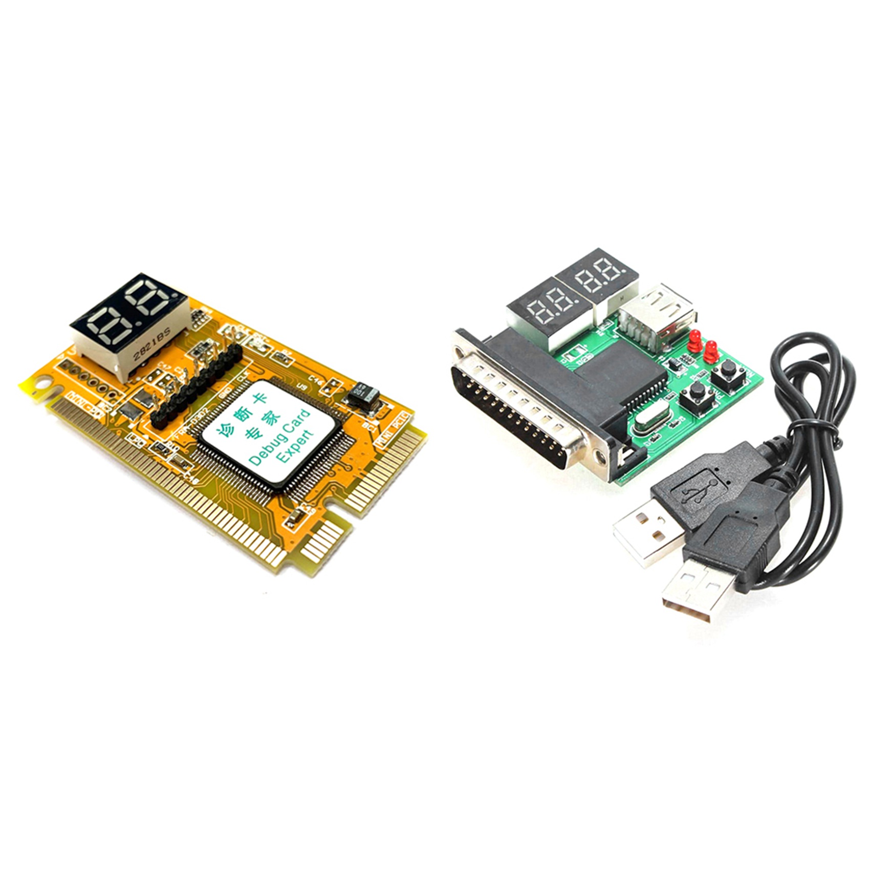 TWEXQNY 3 in 1 Debug Card Expert Mini PCI PCI-E LPC & PC Diagnostic Card USB Post Card Motherboard Analyzer Tester