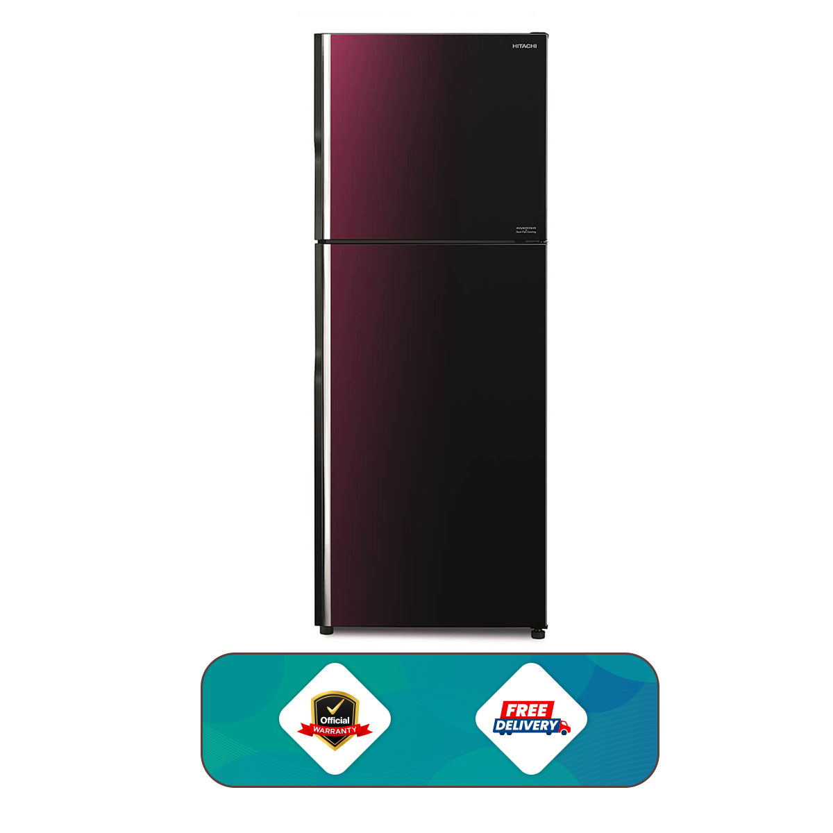 Hitachi Official Warranty 403L Top Mount Refrigerator R-VG460P8PB-KD-XRZ with Free Delivery