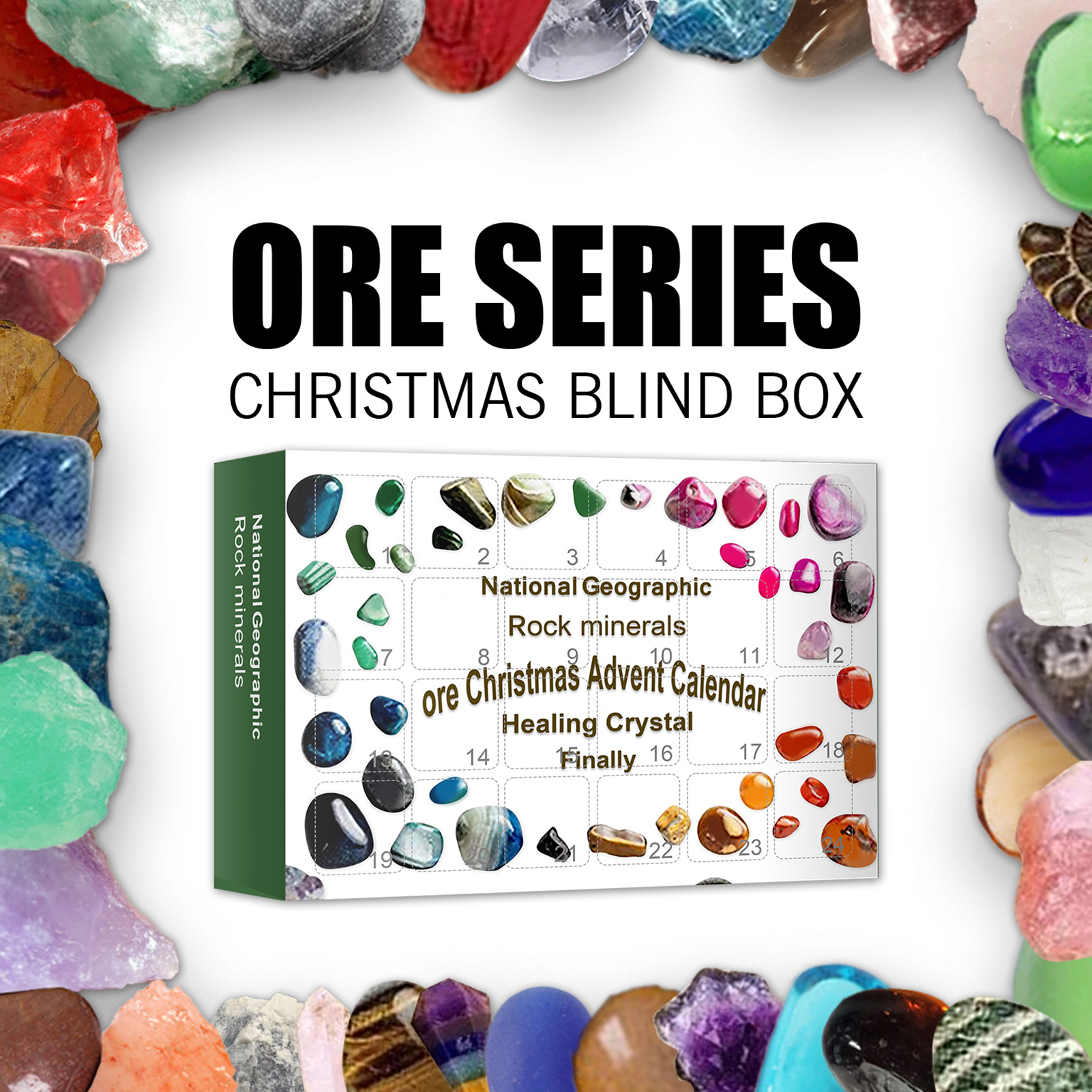 Christmas Advent Calendar Crystal Clear 24 Grid Ore Christmas Advent Calendar. 