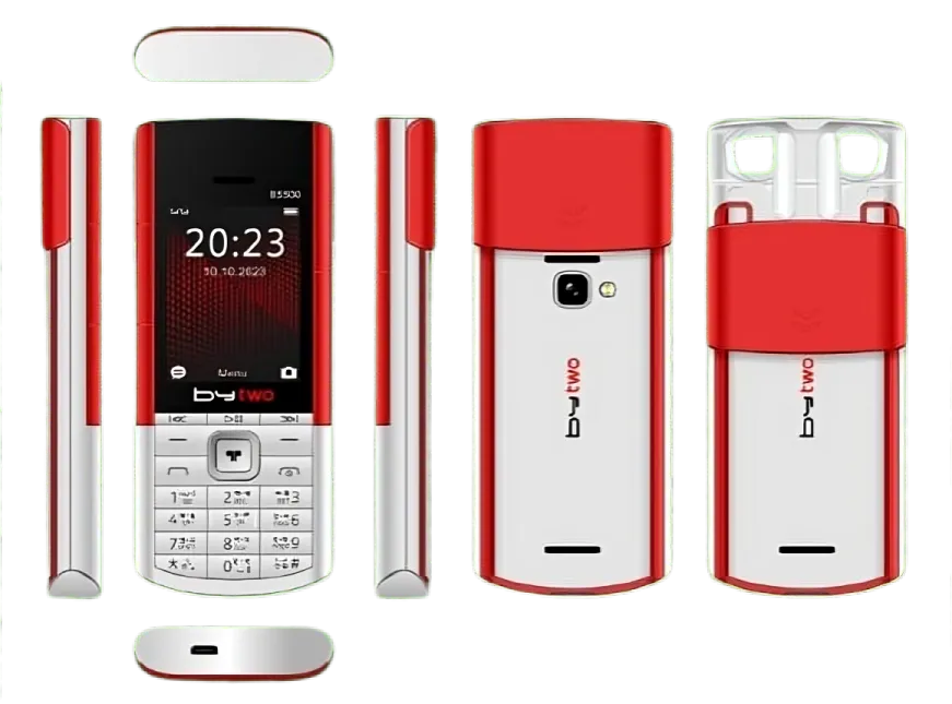 bytwo bs500 feature phone with 1 years warranty. 