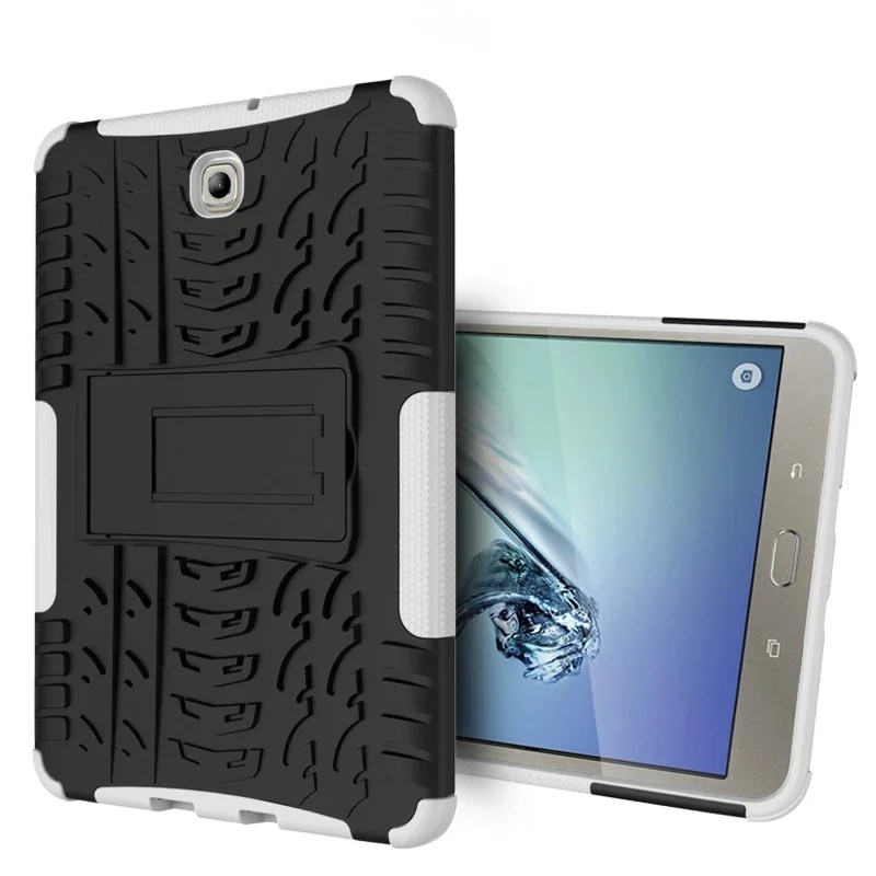 Hard Back Silicon Case for Samsung GALAXY Tab S2 8.0 T710 T715 T713 T719 Tablet Cover Shockproof Heavy Duty Hang Stand Funda