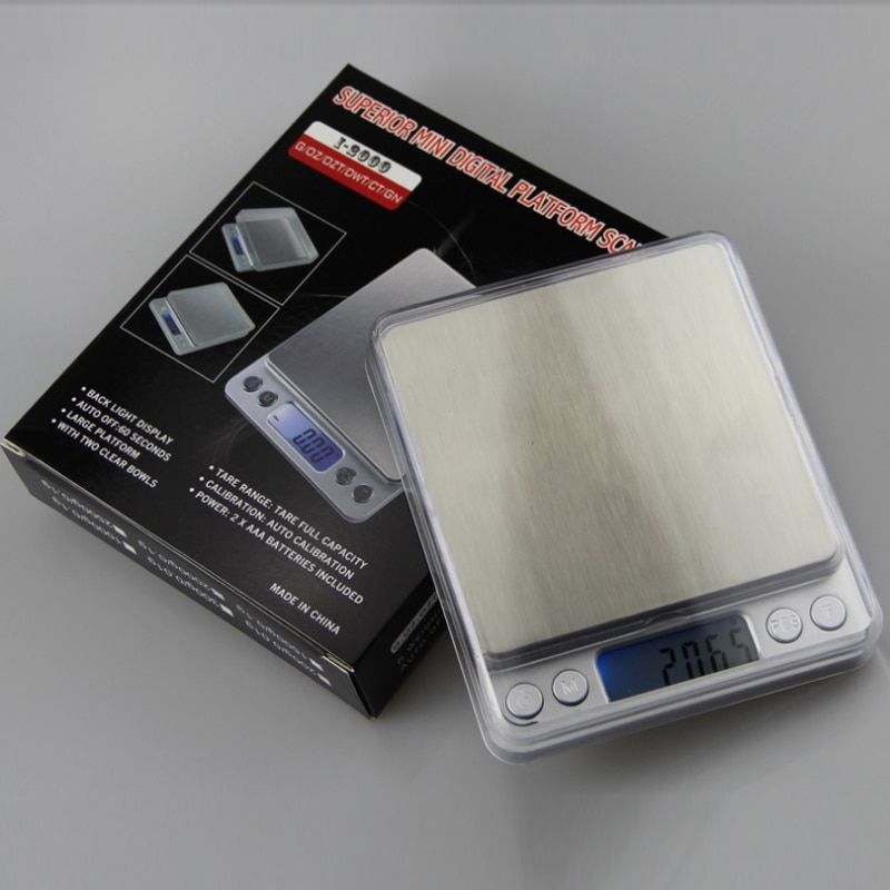 Portable 0.01g/3kg Precision LCD Digital Scales Mini Electronic Grams Weight Balance Scale For Food Baking Weighing Scale. 