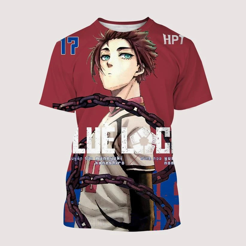 Anime Blue Lock 3D Printed Men/Women Children Jersey Fashion Harajuku Style Football T-shirt Oversized Short Sleeve Top. 