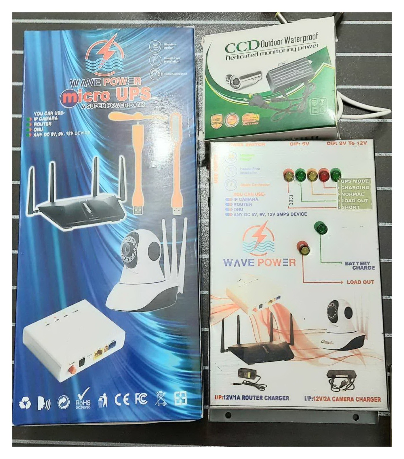 Smart Mini Ups With 5V / 9V / 12V DC and USB 5V output 13500MAH is compatible with router onu cctv camera etc.
