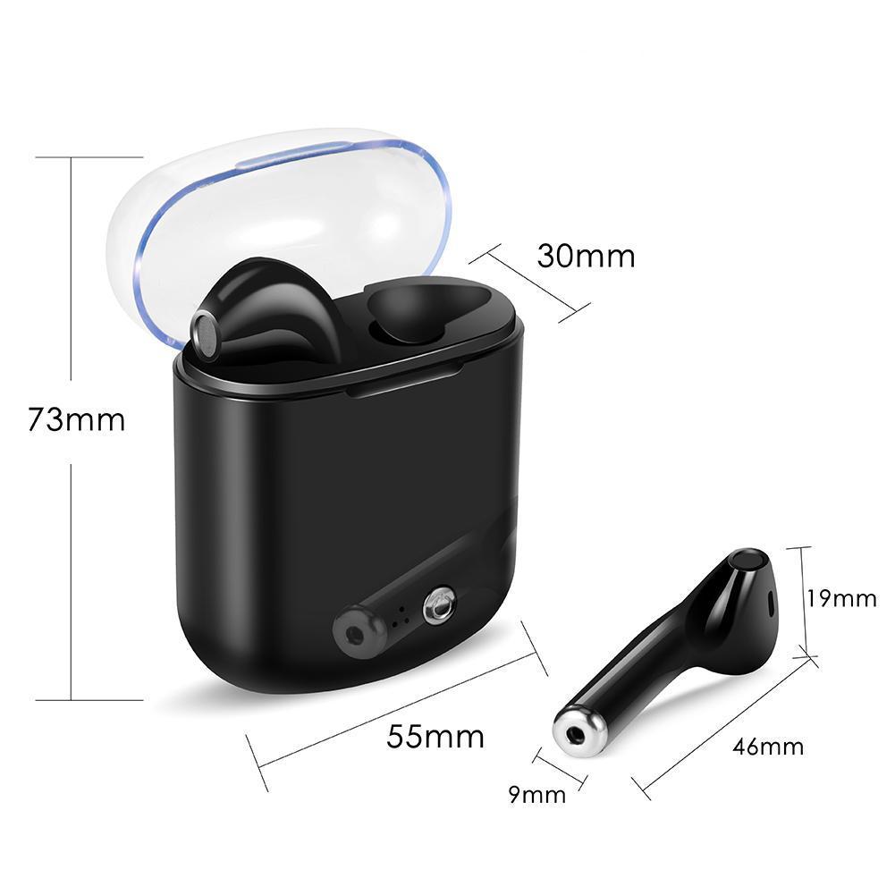 i7S TWireless Bluetooth Headset Headphones with Charging Box. 