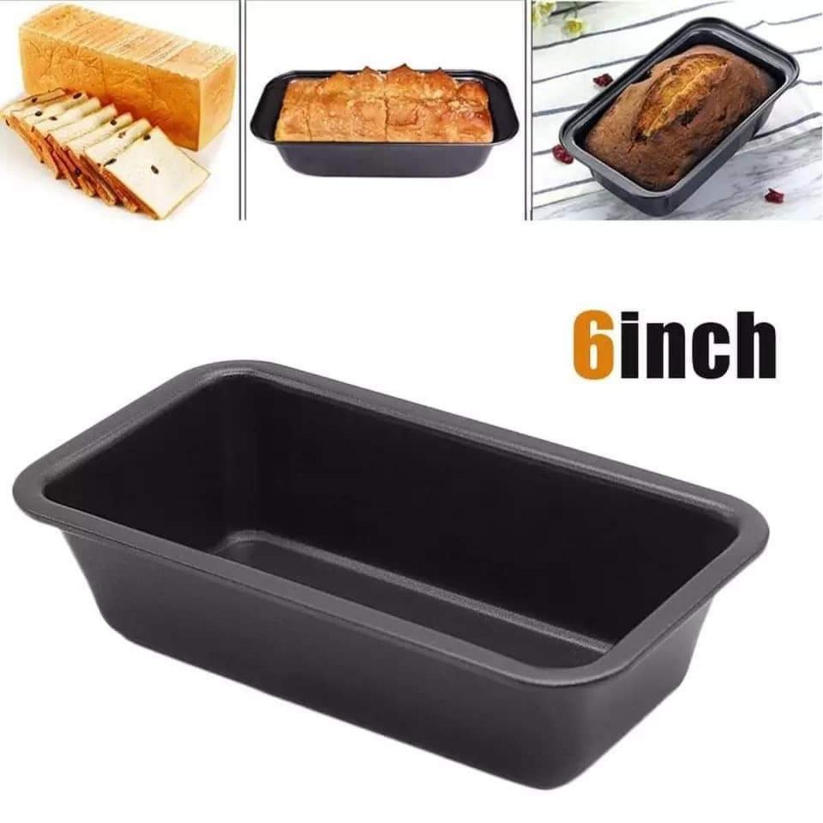 6inch Loaf Pan Rectangle Toast Bread Mold Cake box Carbon Steel