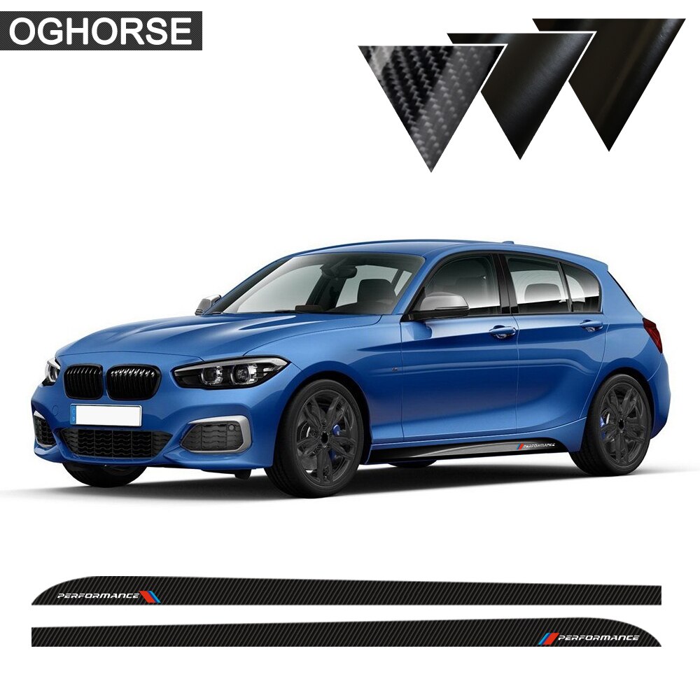 【Mary DAI Store】2Pcs Side Stripes Sill Stickers Decal Performance M Sport for BMW 1 Series f21 120i 125i 128i 135i Accessories. 
