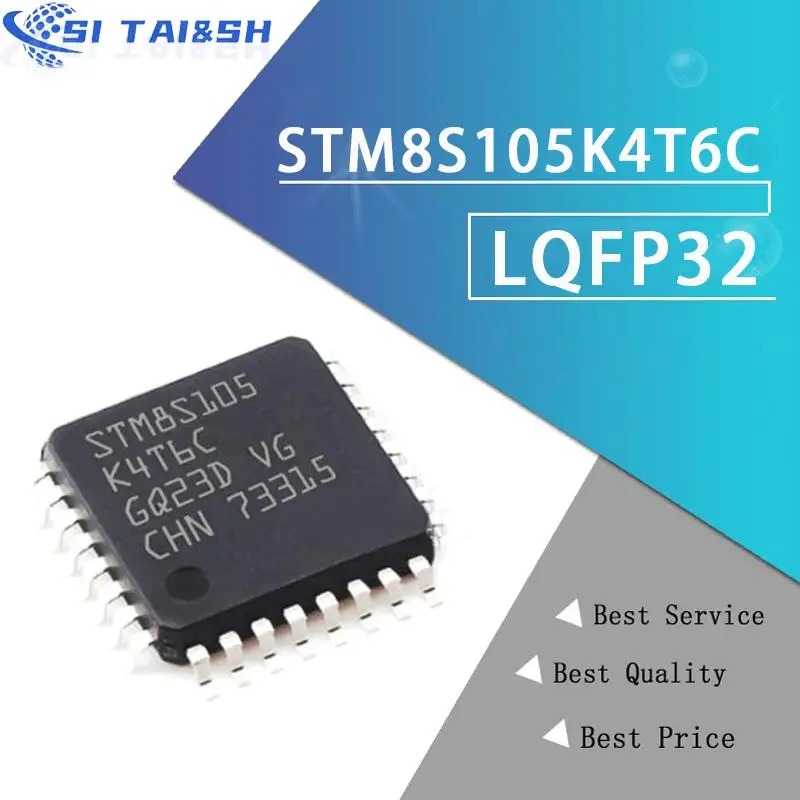 STM8S105K4T6C STM8S105C4T6 STM8S105C6T6 STM8S105K6T6C STM8S105S6T6CIC STM8S105S4T6C 100% New Original ic Chip in Shock QFP