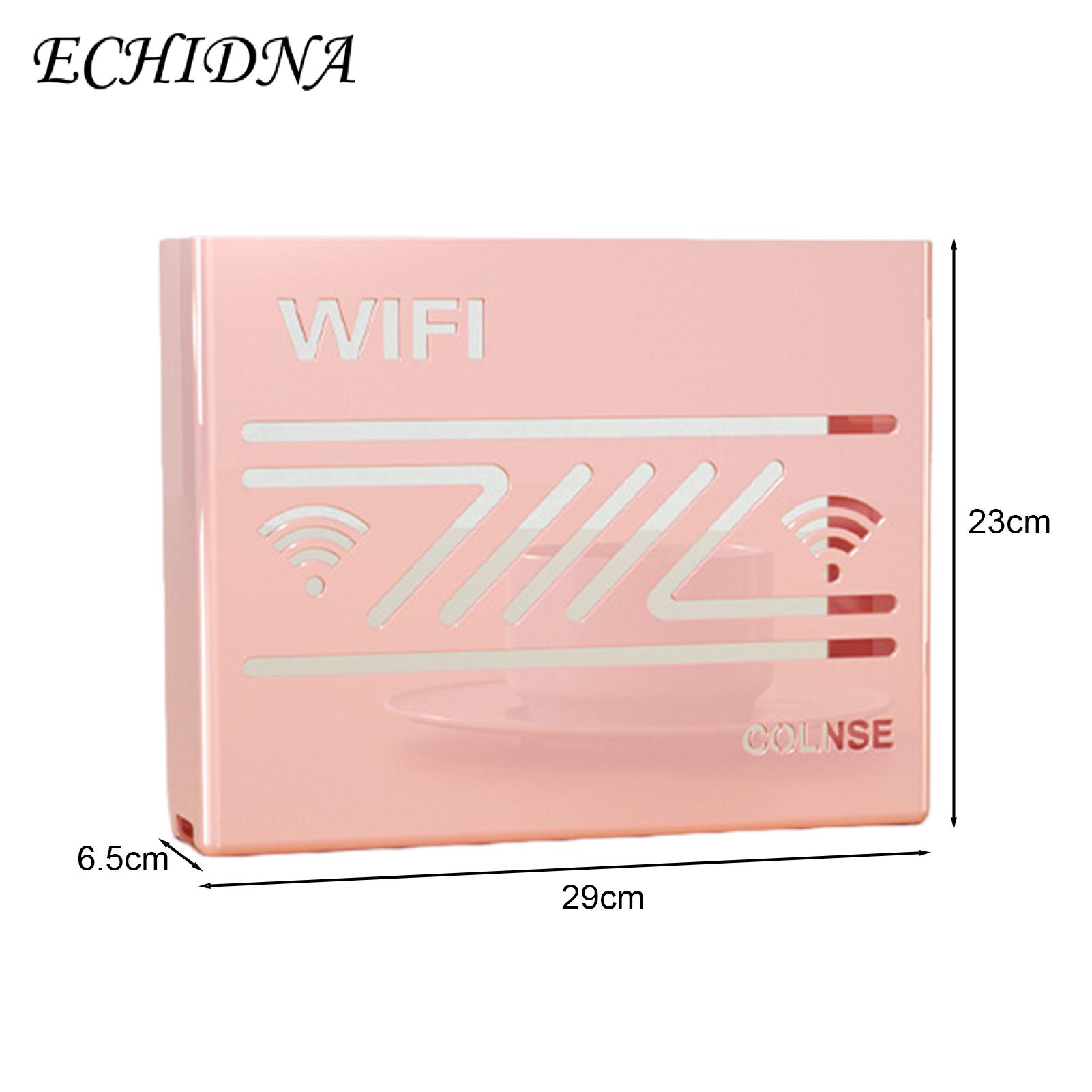 Heavy Duty Router Box Multi-functional Wall Mount Storage Rack for Wifi Router Tv Set-top Box More Efficient Heat Dissipation Modern Design Home Organizer for Southeast Asian Buyers Strong Durable. 