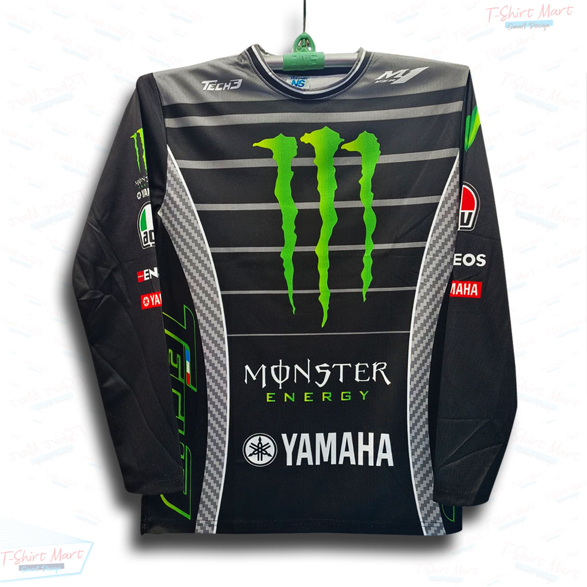 Monster Yamaha Jersey - YAMAHA Full Sleeve Jersey - Bike t shirt - Bike Jersey-2024-2025