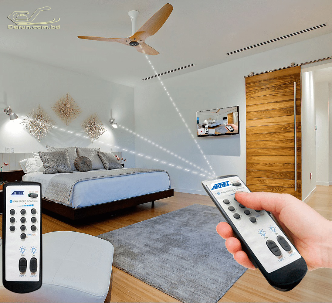Digital Remote Control Electric Switch Light & Fan Speed Regulator, ডিজিটাল রিমোট কন্ট্রোল ইলেক্ট্রিক সুইচ লাইট এবং ফ্যান স্পিড রেগুলেটর