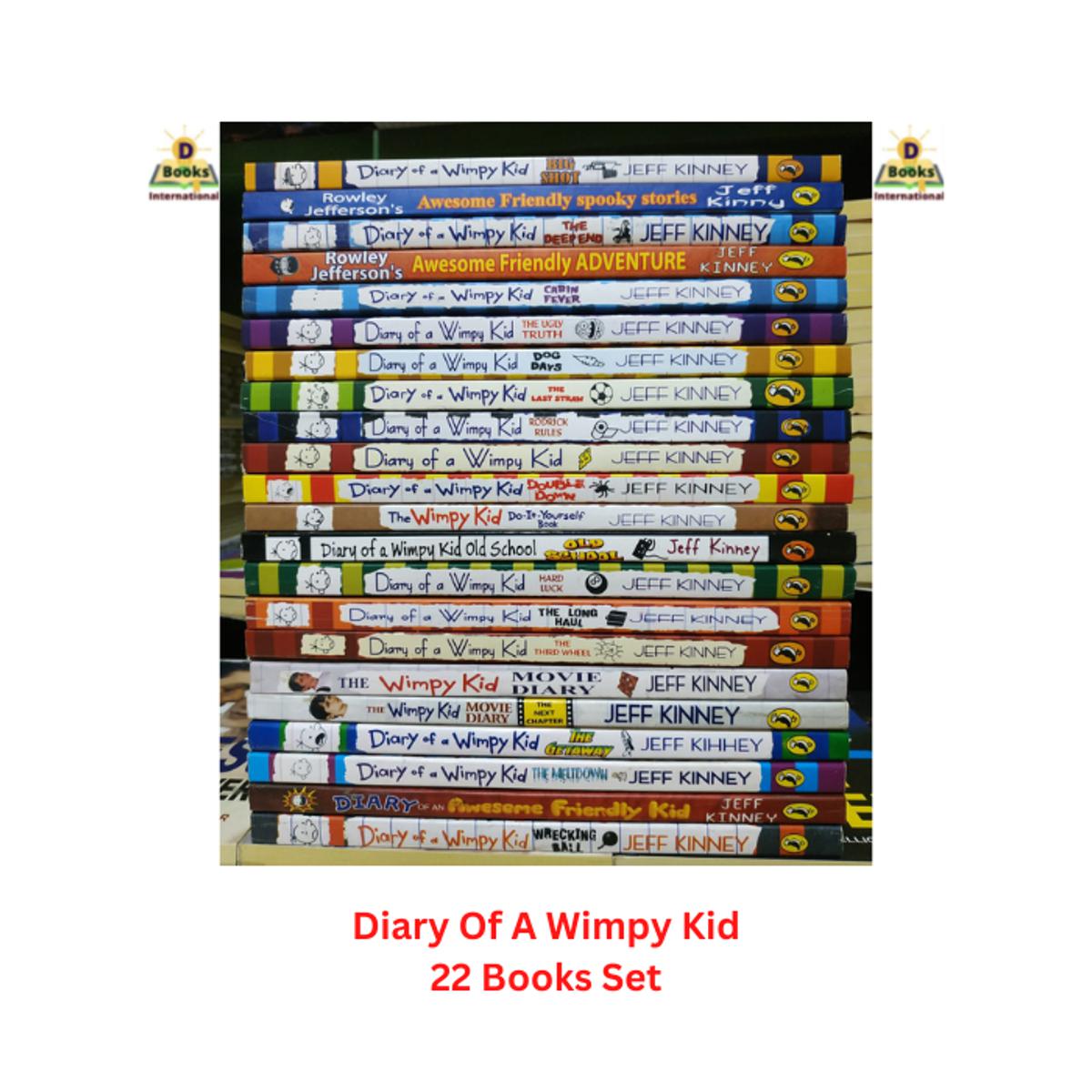 Diary of a Wimpy Kid 22 Books Set by Jeff Kinney