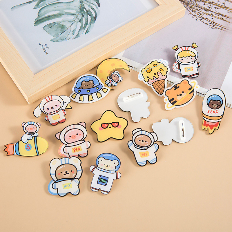 Cartoon brooch on sale