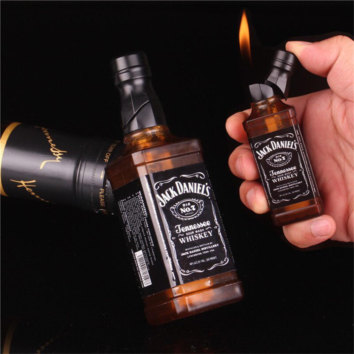 JACK DANIELS BOTTLE Bottle Lighter Refillable New Unique Smoking. 