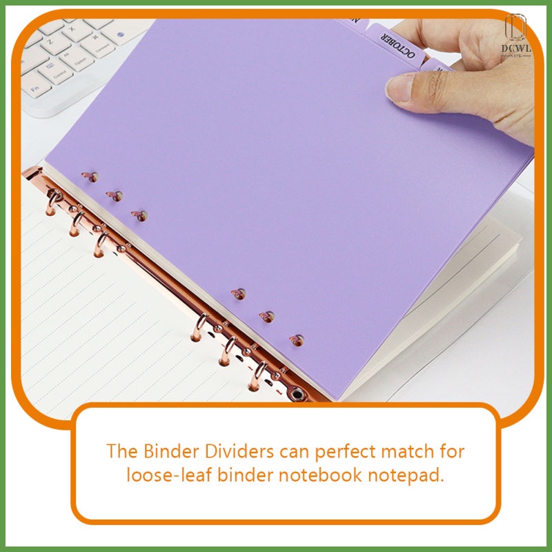 Separator Page Notepad Dividers Notebook Tab Label Binder 6 Pcs dachwanli. 