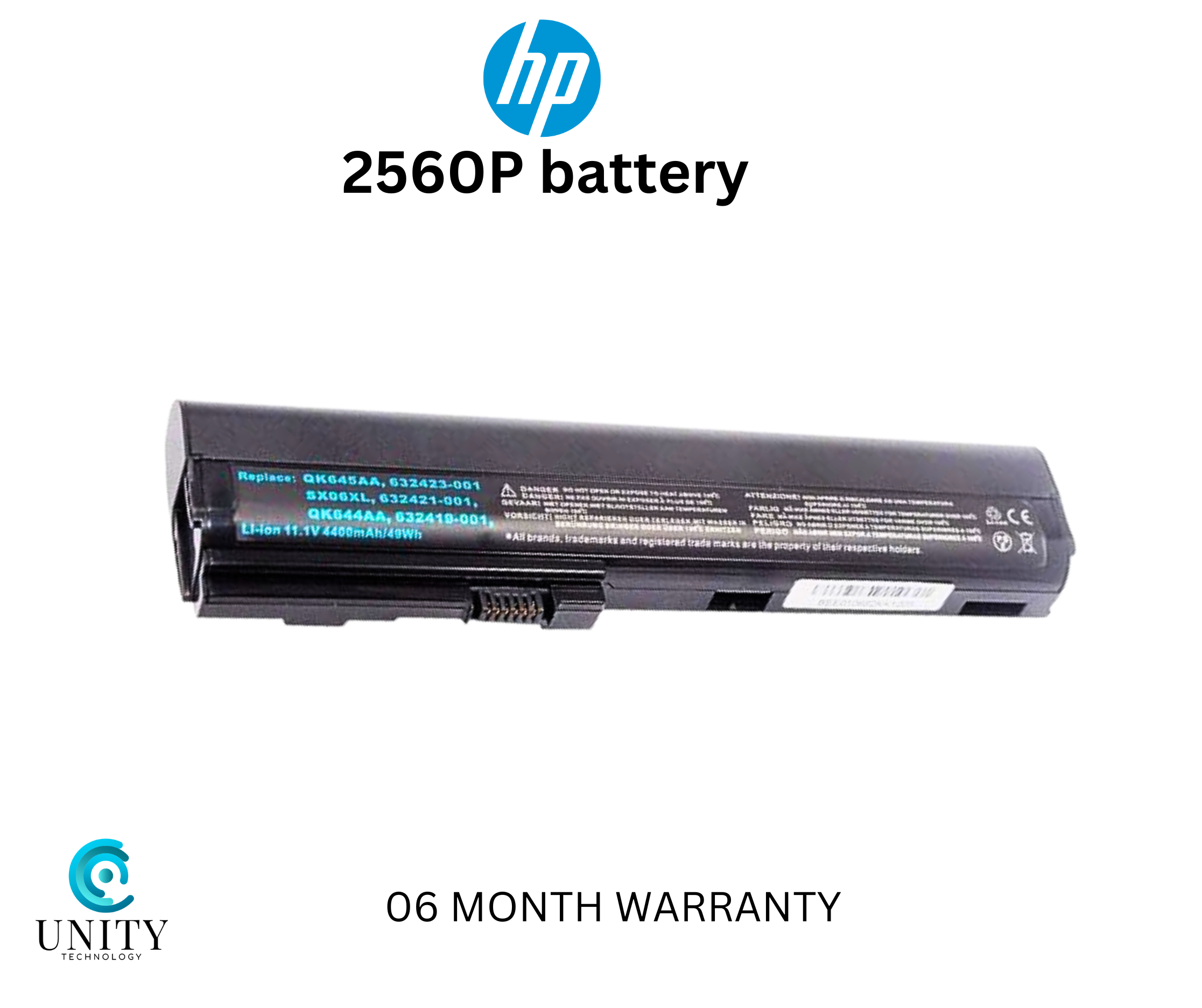 LAP POWER Elitebook 2560p 2570p Series, PN: SX03 SX06 SX09 HSTNN-UB2L QK644AA LAPTOP BATTERY. 
