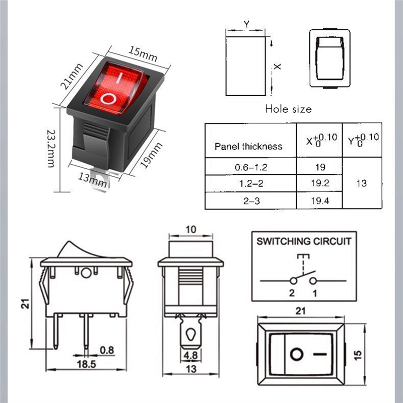 1 Piece Waterproof Inline Switch 12V DC 20A High Current Power Waterproof Switch. 