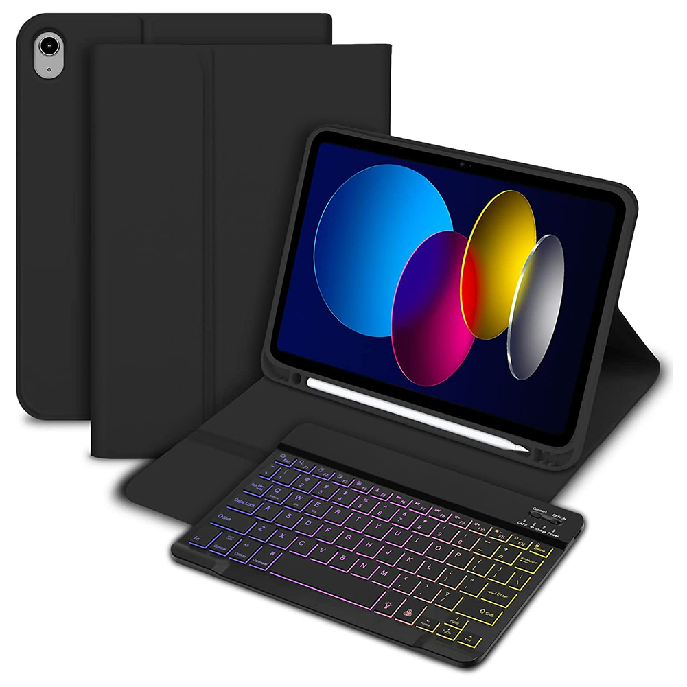 For iPad 10th Generation 10.9inch Magic Keyboard Wireless Keyboard with Magnetic Keyboard Case Bluetooth-Compatible RGB Keyboard. 