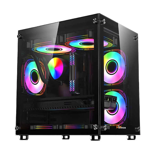 Full New Desktop with AMD Ryzen 7 7700, 16GB Ram, PC Power ICE Cube Casing, MSI PRO MP225 Monitor. 